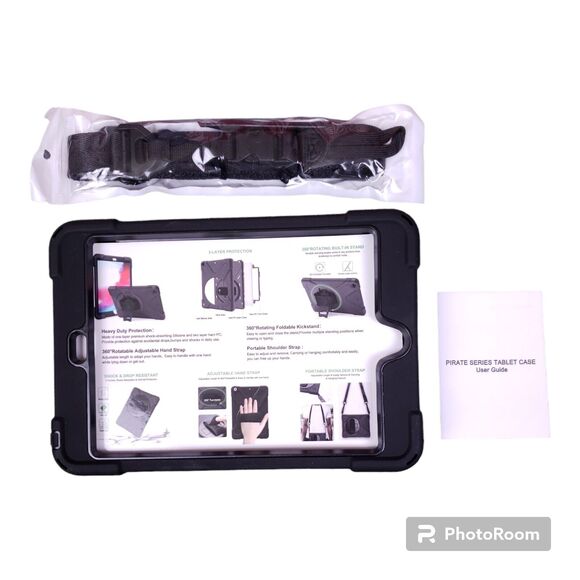 Pirate Series Tablet Case w/ Strap for iPad Mini 7.9 Heavy Duty Rugged NEW Black - Picture 2 of 4